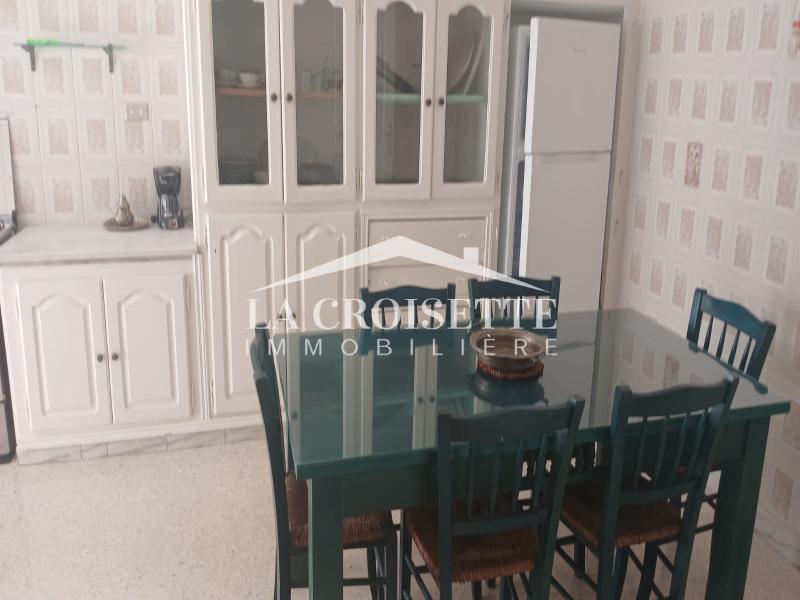 Rez-de-chaussée de villa S+2 meublé à La Marsa